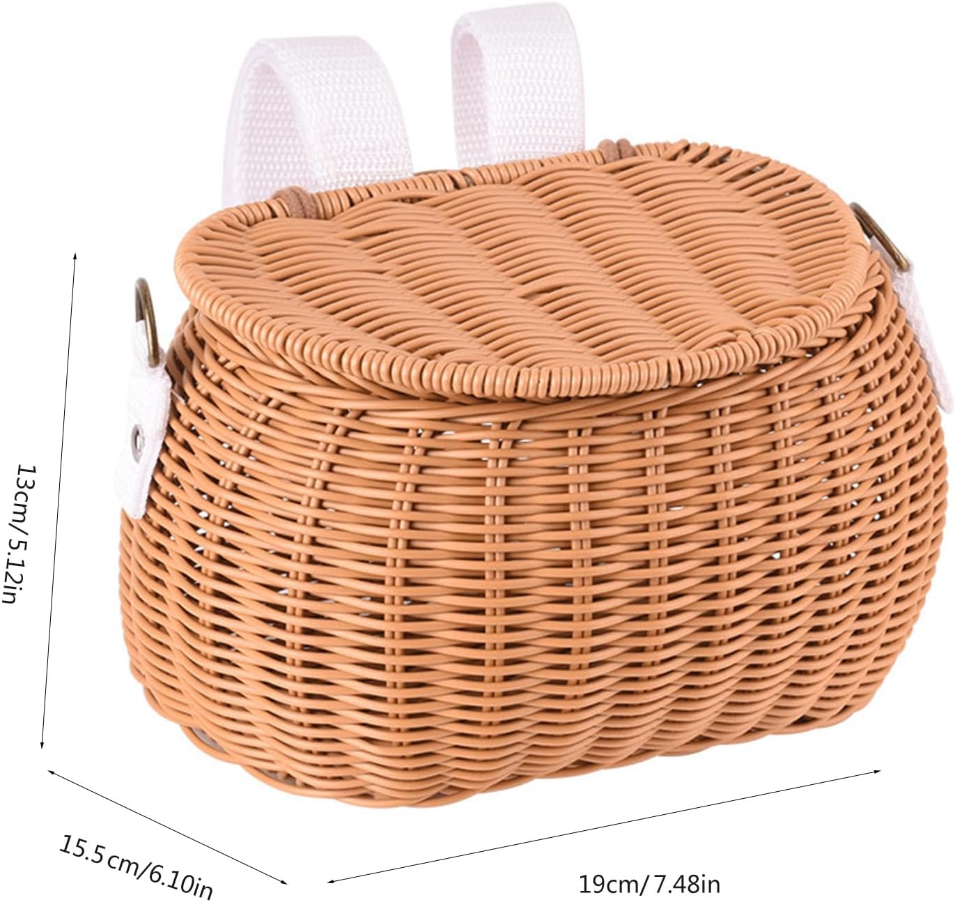 Removable Bicycle Handlebar Basket for Shopping and Daily Carrying, Lightweight Front Storage Basket for City Bikes — image 3