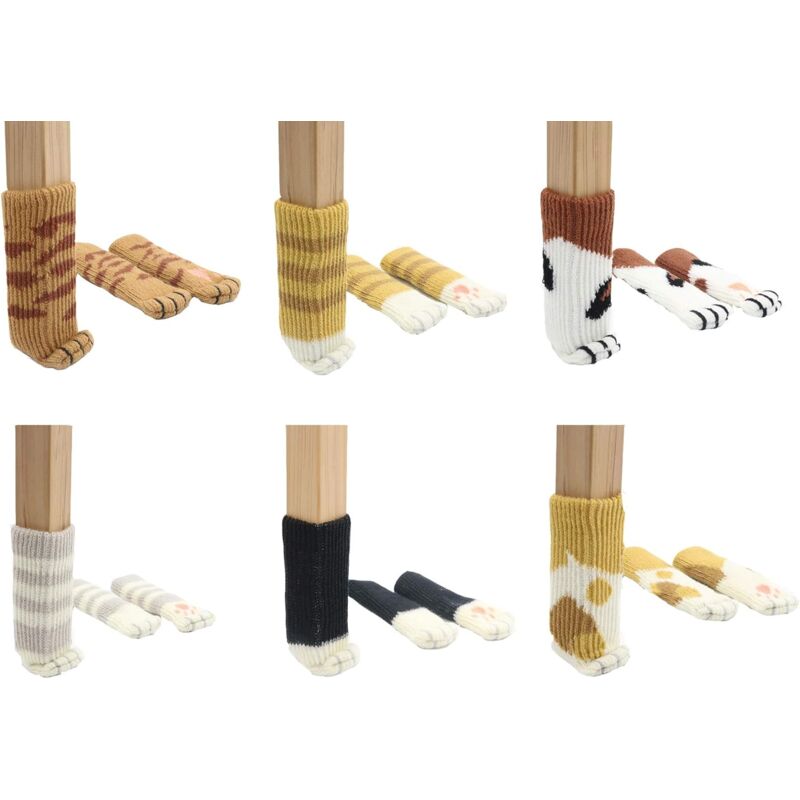 Cat Chair Leg Protectors 24 PCS Anti-Scratch Anti-Slip Compatible with Various Chairs — image 2