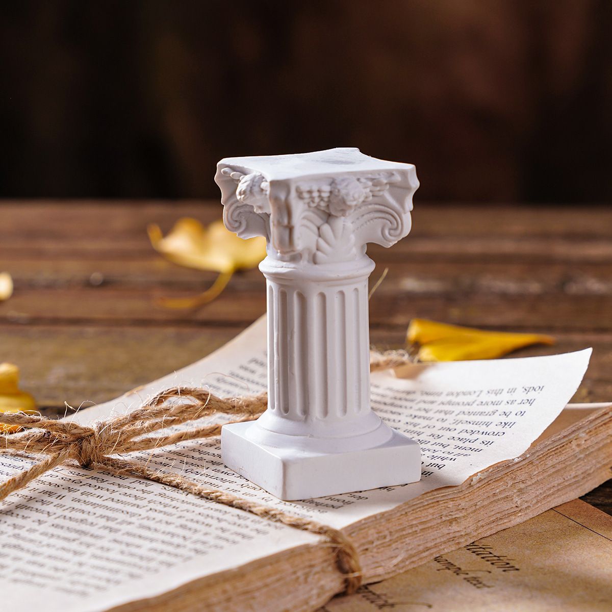 White Roman Pillars Greek Columns Mini Resin Decorations for Home Decor Statue Indoor Outdoor Modern Style Wedding Table โ image 3