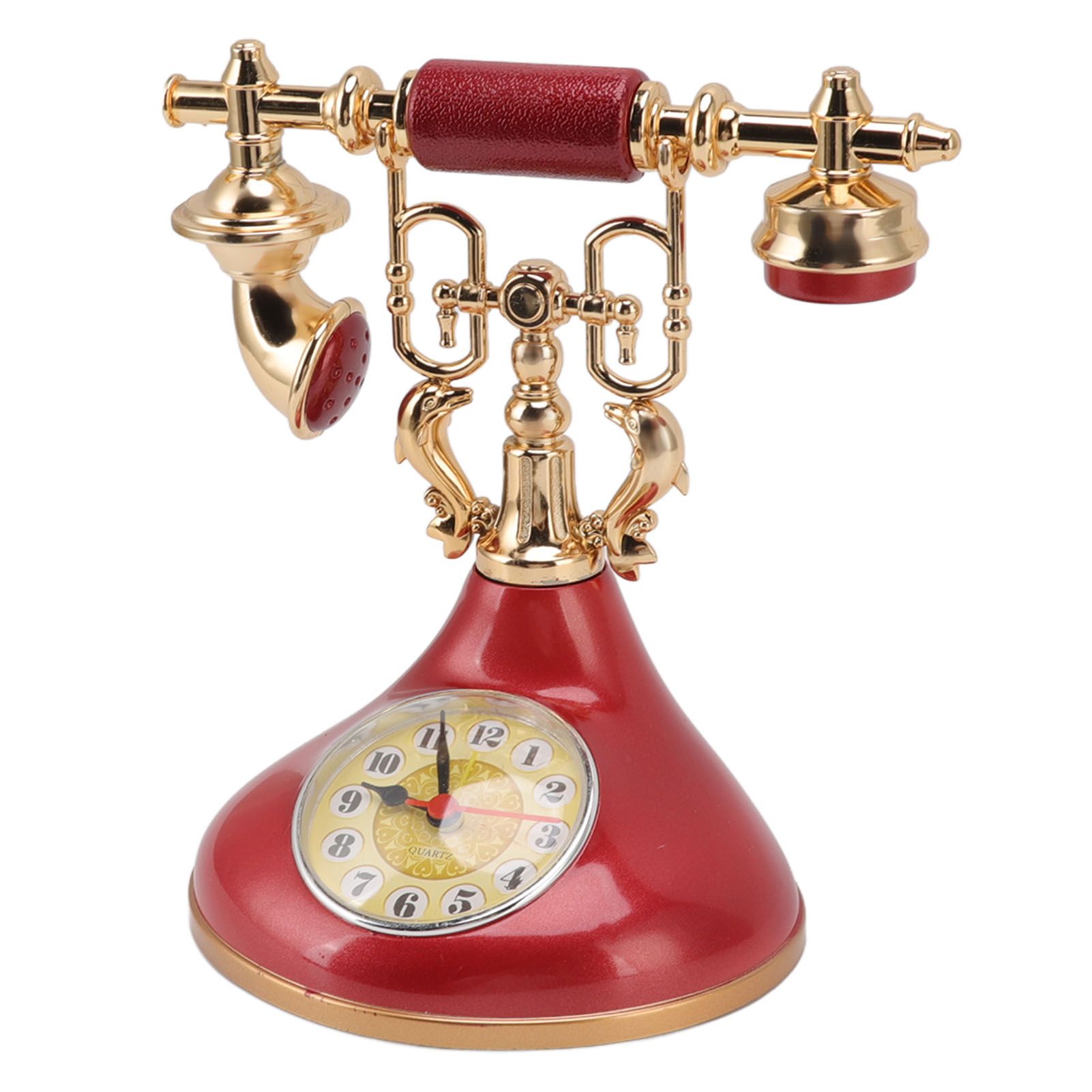 Vintage Telephone Alarm Clock Unique Elegant Accurate Time Bedside Clock Decoration for Home Cafe Office YF020 3 โ image 5