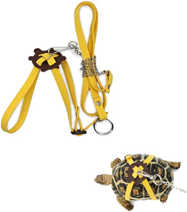 Yellow Turtle Harness Medium Size No Bell with Walking and Chest Straps Turtle Accessories for Turtles and Sea Turtles — image 2