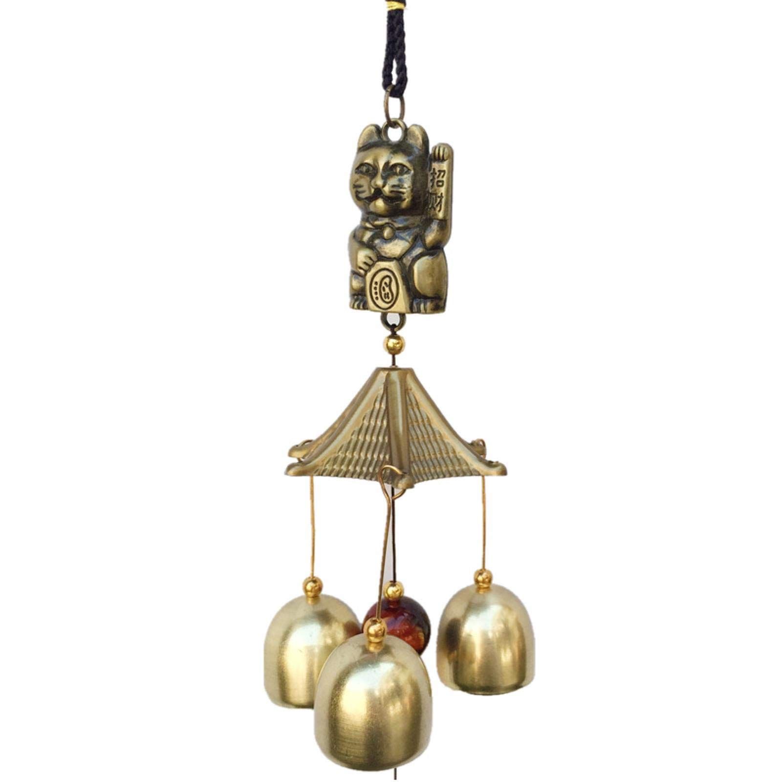 Metal Copper Wind Chime Alloy Bell Feng Shui Windchimes Pendant Garden Backyard Party Hanging Decorations — image 4