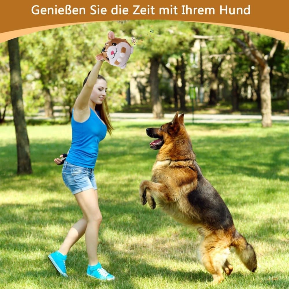 Durable Interactive Plush Dog Toy with Ball, Perfect for Training — image 5