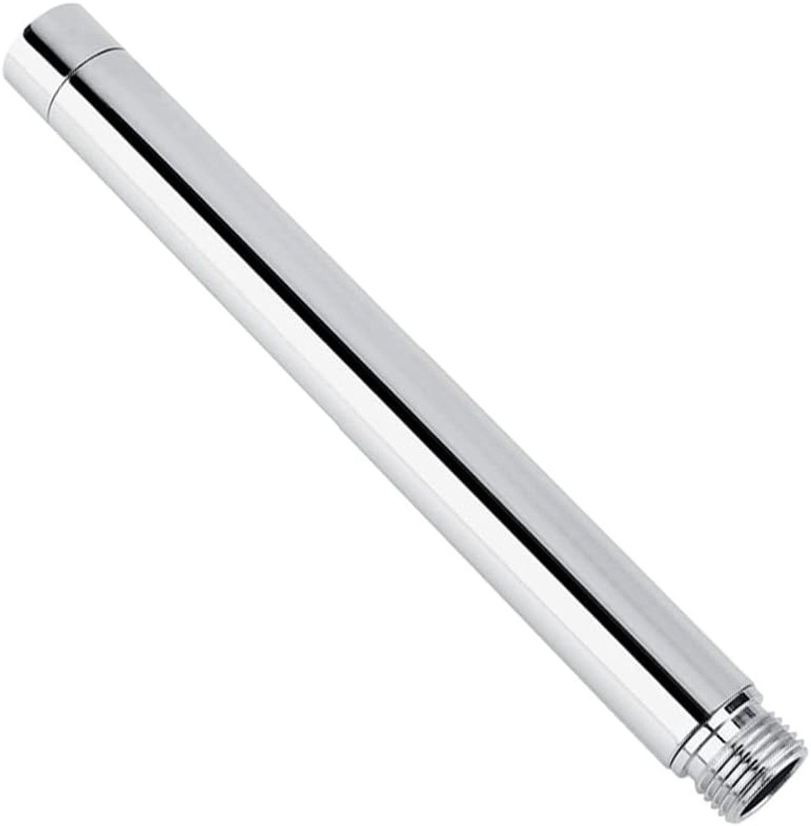 Shower arm extension - Hand shower arm extension pipe - universal shower component - 20cm - silver - Easy installation - Universal connection - Rain shower arm