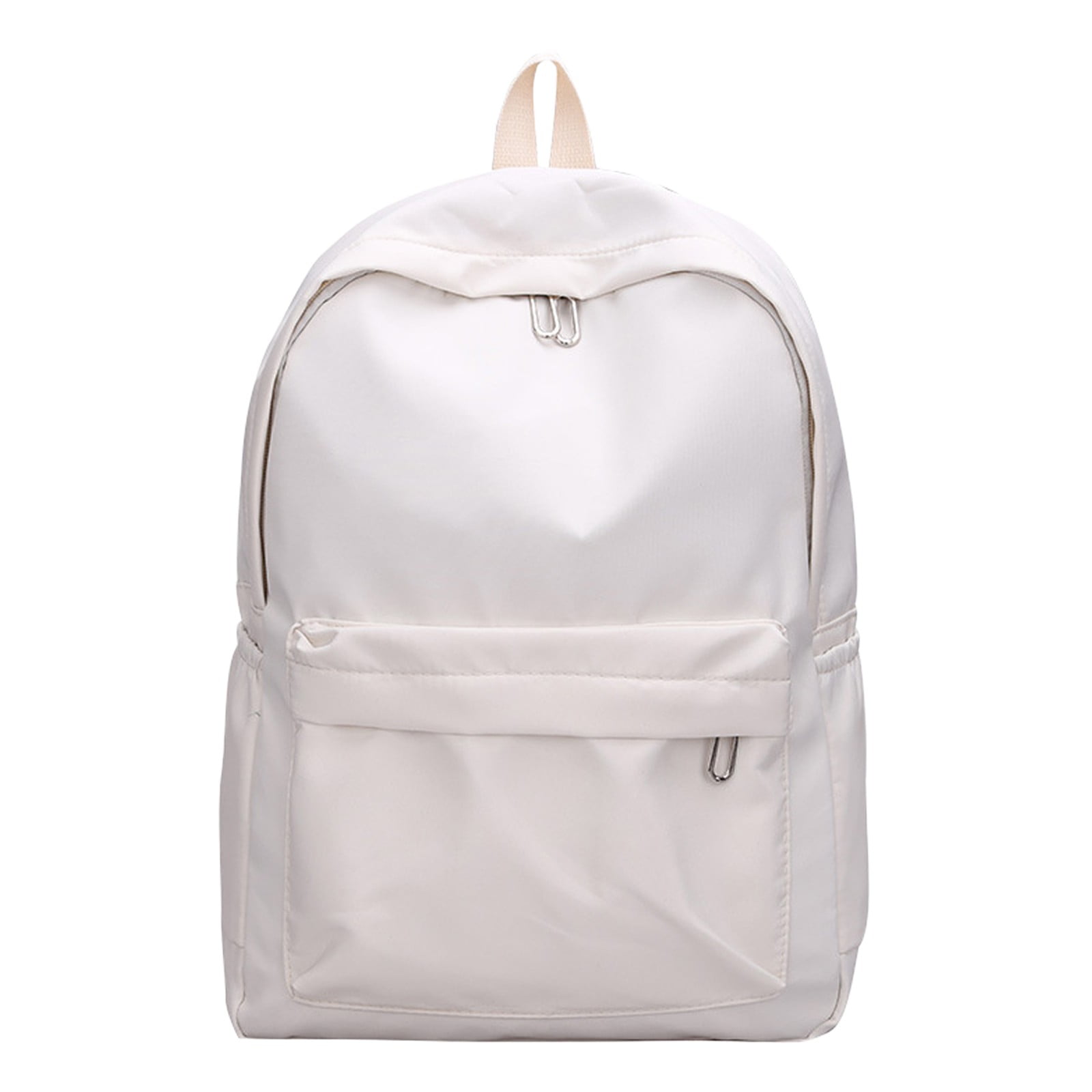 1 Piece Travel Backpack, Cute Custom BookBag with Detachable Bear, Travel Backapck for Women, Men Casual Laptop, White, 21.8 × 27.9 cm