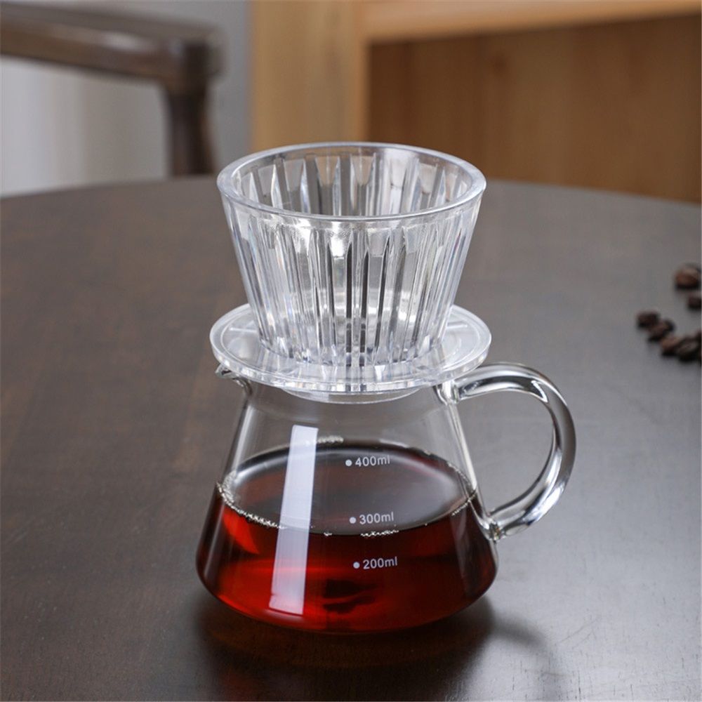 Coffee Dripper, Slow Brewing Coffee Pour Over for Cafe, Travel, Home&Offices, Single Cup Coffee Pour Over (Transparent)Excluding pots โ image 4