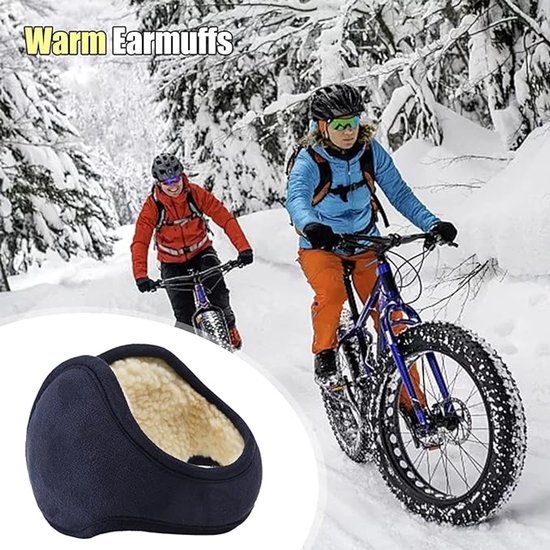 Unisex winter earmuffs - Warm earmuffs suitable for outdoor use - Adjustable, thick fleece earmuffs for head warmth - Suitable for skiing, cycling and outdoor โ image 3