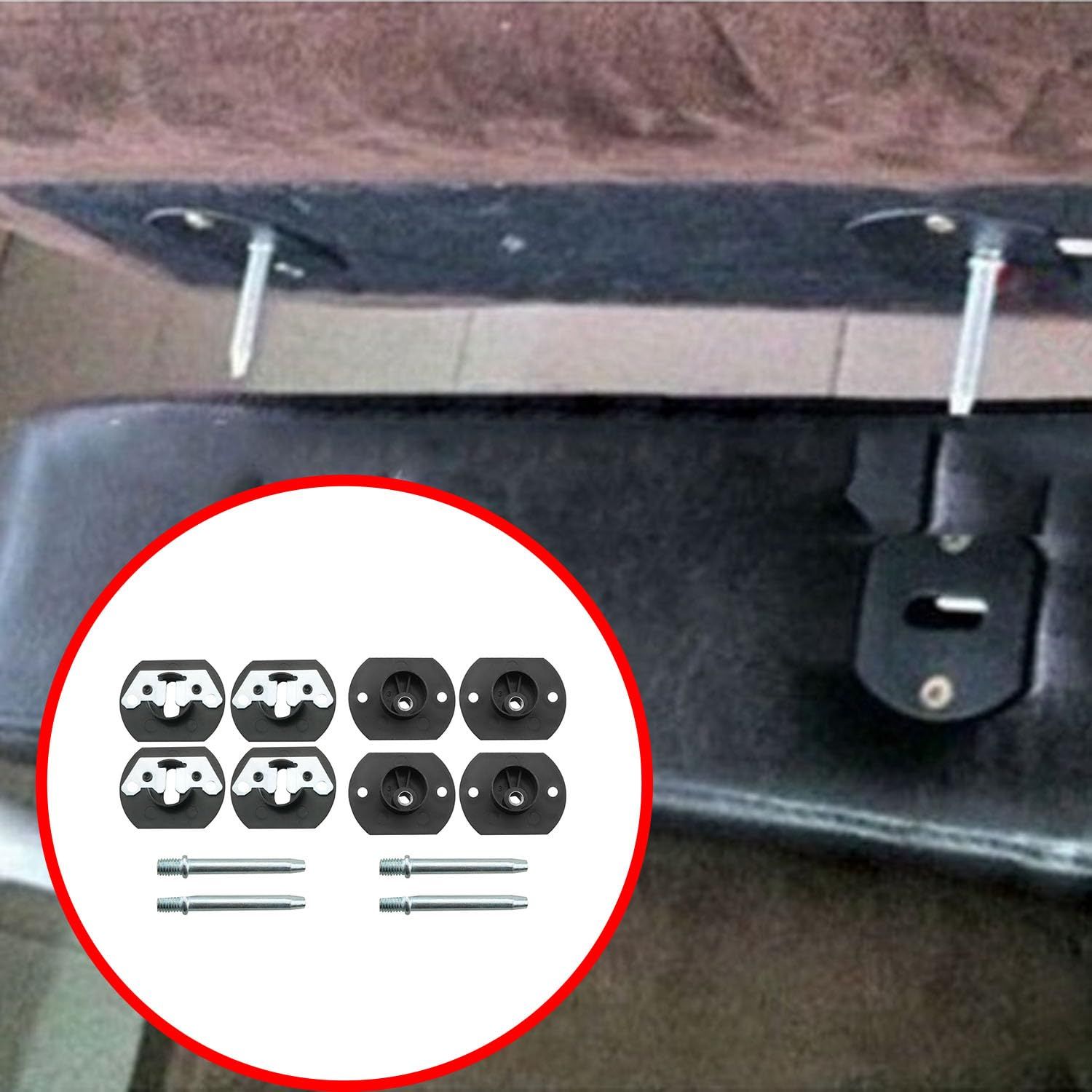 4 Sets of Pin Type Sofa Sectional Connectors Thickened Clamping Fasteners Bed Headrest Armrest Buckle Used for Furniture Sofa โ image 5