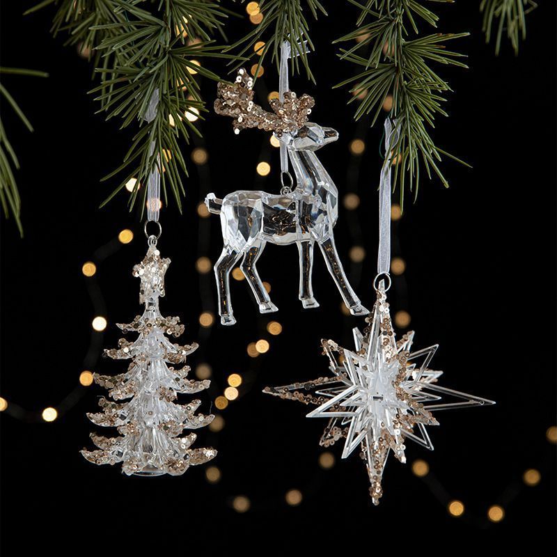 2pcs Snowflake A Christmas Ornament Props — image 4