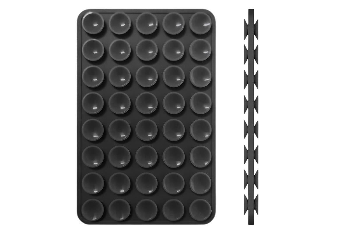 5 Pack Double Sided Silicone Phone Suction Pad 80 Stickers Grip for Car Desk Holder - Black โ image 2
