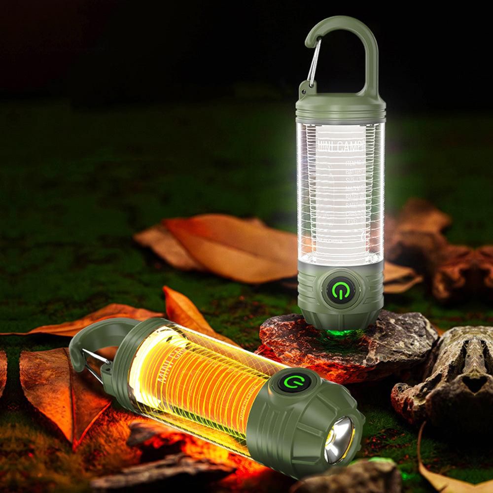LED Camping Keychain Light - Mini Lantern with Hook for Outdoor Use Blackish Green โ image 5