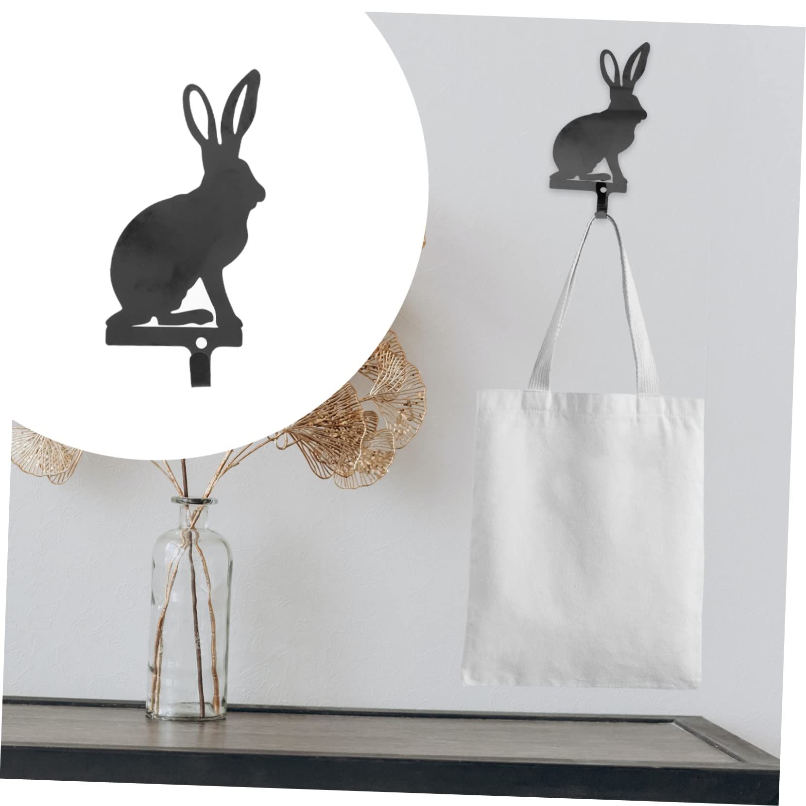 Rabbit Hook Storage Hooks Wall Mounted Clothes Hanger Towel Hooks Hat Holder Hook Coat Hanger Vintage Wall Hanger Bunny โ image 4