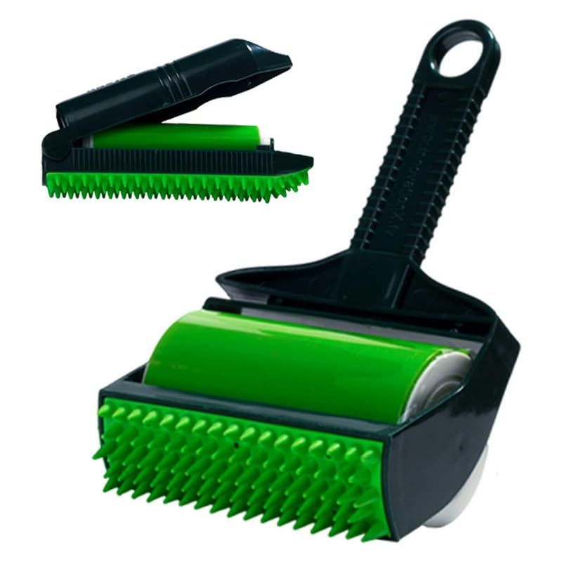 Sticky Washable Tools Silicone Wiper Reusable Lint Dust Sticking Remover Cleaner Pet Hair Household Roller, Black,green — image 3