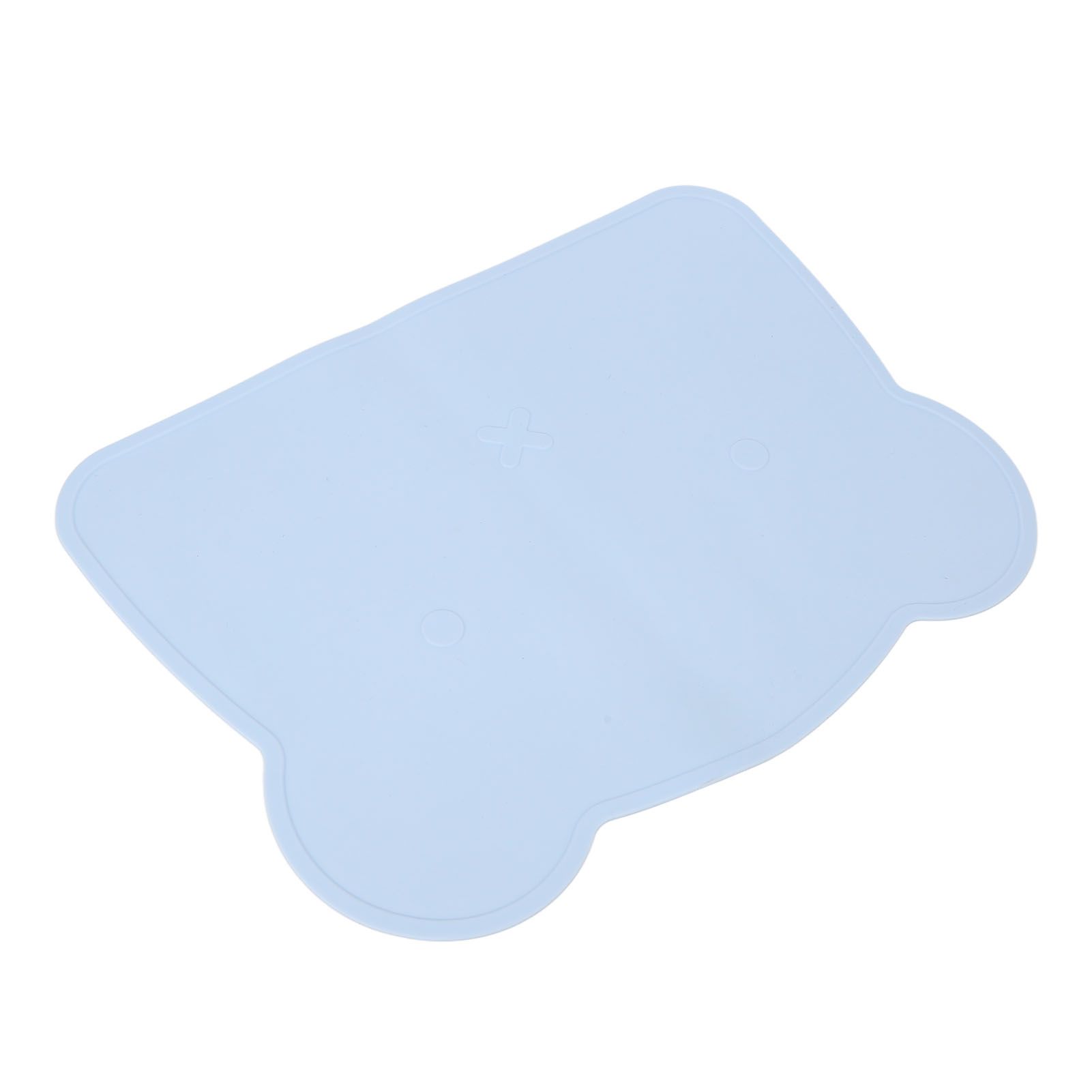 Silicone Placemat Thicken Heat Insulation Anti Slip Soft Elastic Silicone Bear Placemat for Home Hotel Restaurant Blue โ image 3