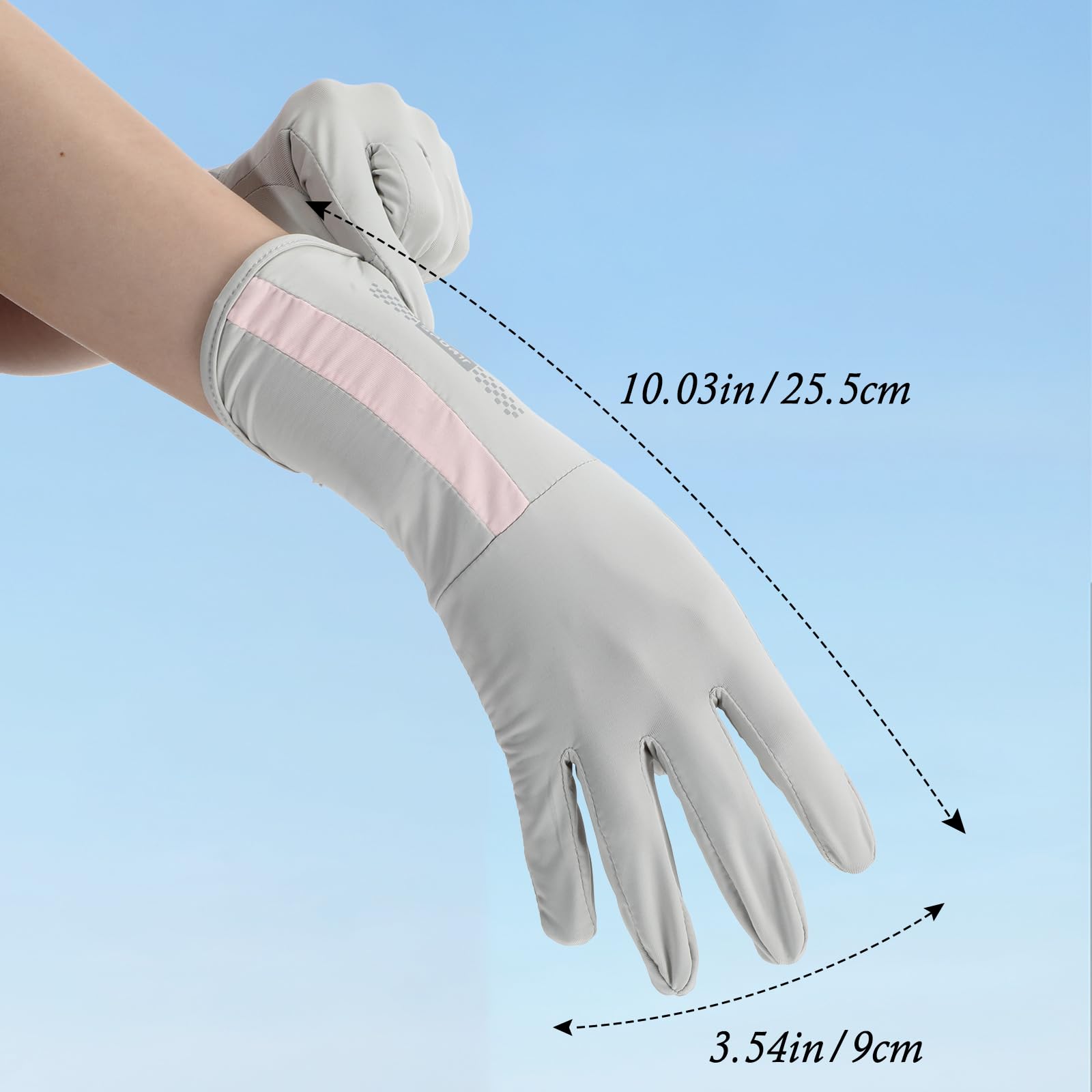 UV Protective Driving Gloves for Women – UPF 50+ Sunscreen Gloves with Touchscreen Function & Anti-Slip Palm, Long Cuff for Hiking, Cycling, Fishing, Golfing — image 2
