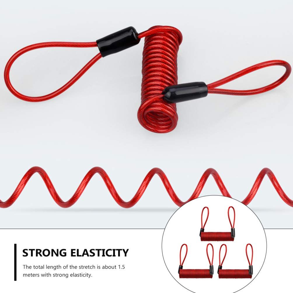 4 PCS-Lock Cables, Security Steel Cables with Looped Ends, Camping Outdoor Travel, Bicycles, luggage locking — image 4
