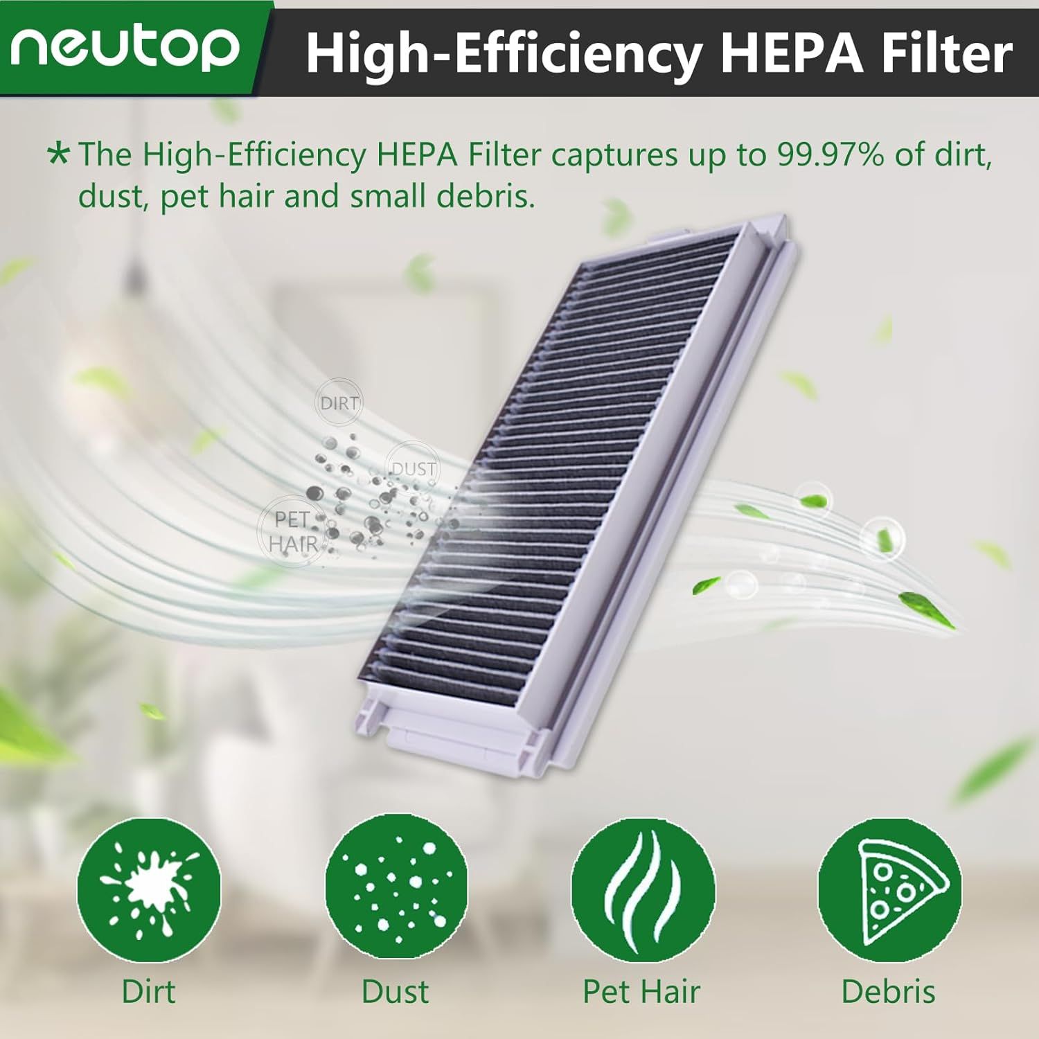 Replacement Parts Compatible with Ecovacs Deebot N30 Omni, N30 Pro Omni, Robot Vacuum Accessories 1 Roller 4 ilter 4 Side Brush 4 Mop Pad 4 Dust Bag โ image 4