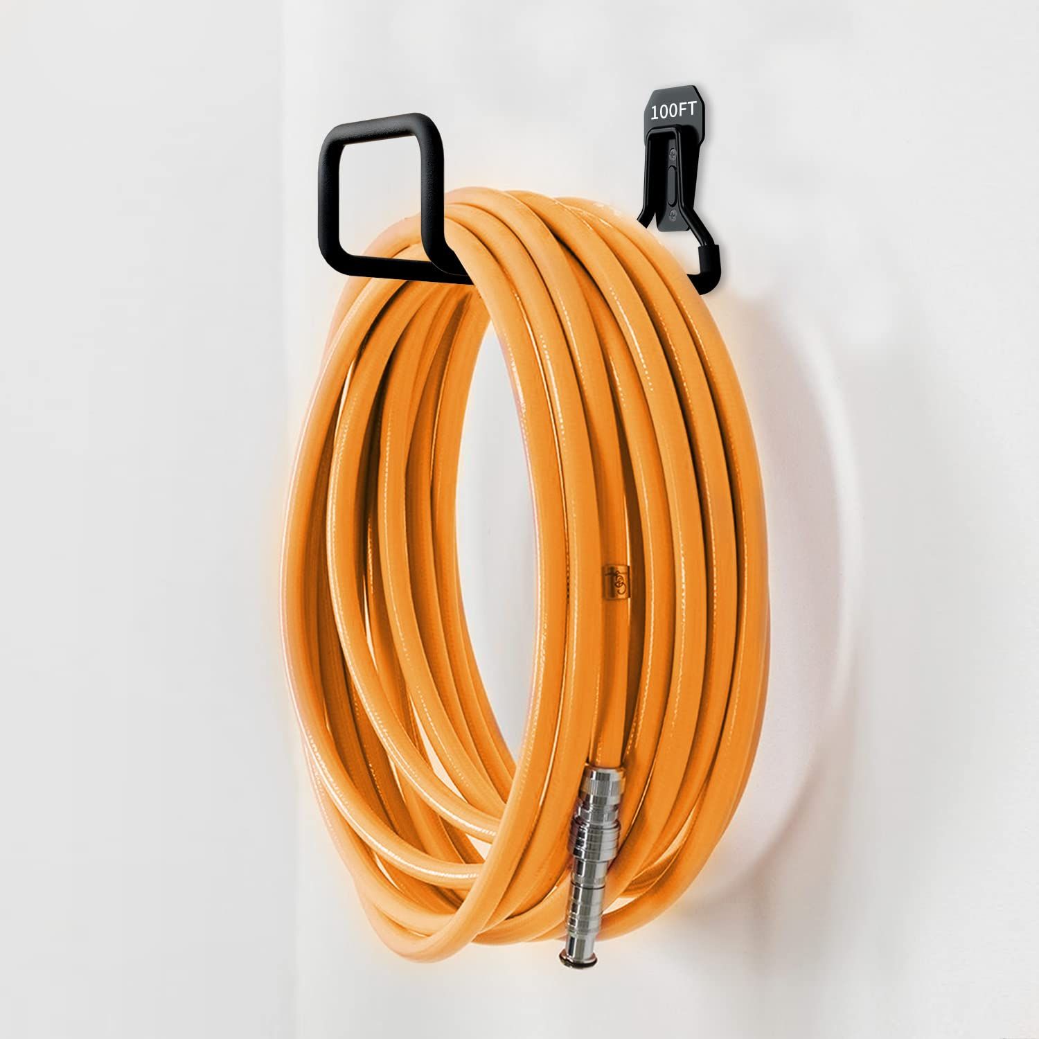 Garden Hose Holder Wall Mount,Heavy Duty Water Hose Hanger for Garage Outside,Metal Hose Reels Hose Rack Hose Hook — image 4