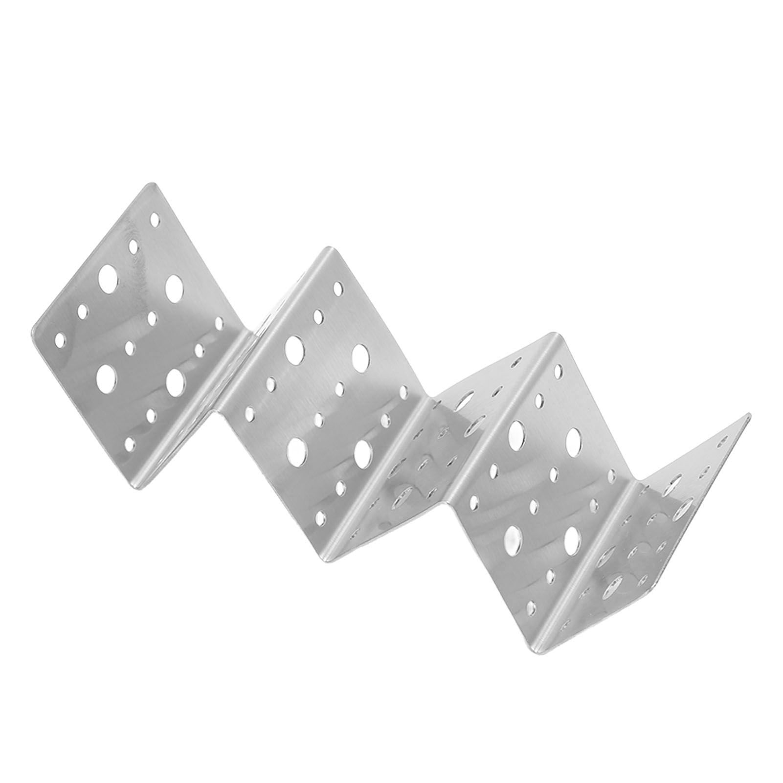 Taco Holder Round Holes Stainless Steel Taco Holder Stand Dishwasher Oven and Grill Safe 14x5x4cm / 5.5x2.0x1.6in โ image 4