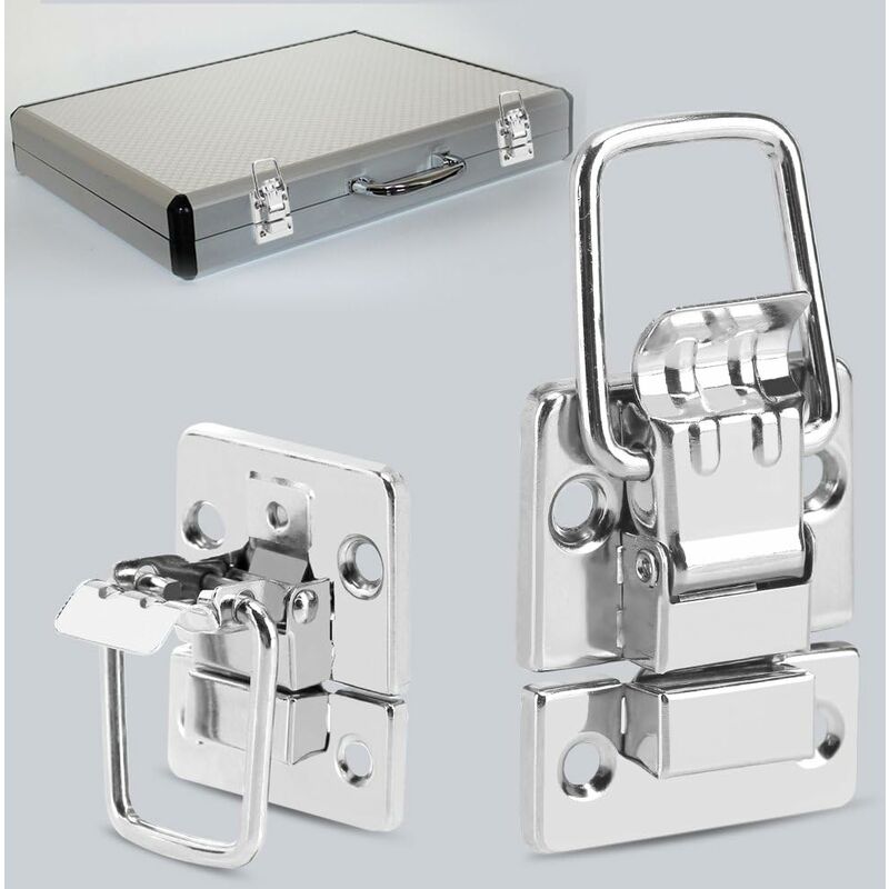 10 pcs Drawer Hardware Clasp Lock For Metal Jewelry Box Suitcase Lock Chests Latch — image 3