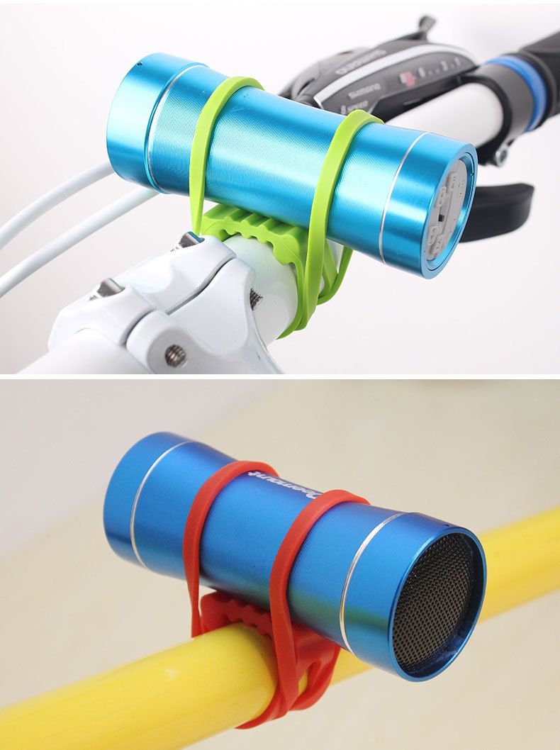 6pcsBandage Phone Strap Tie Ribbon Silicone Band Flashlight Mount Holder Secure Bike Attachment Bike Band Flashlight Light Stand โ image 5