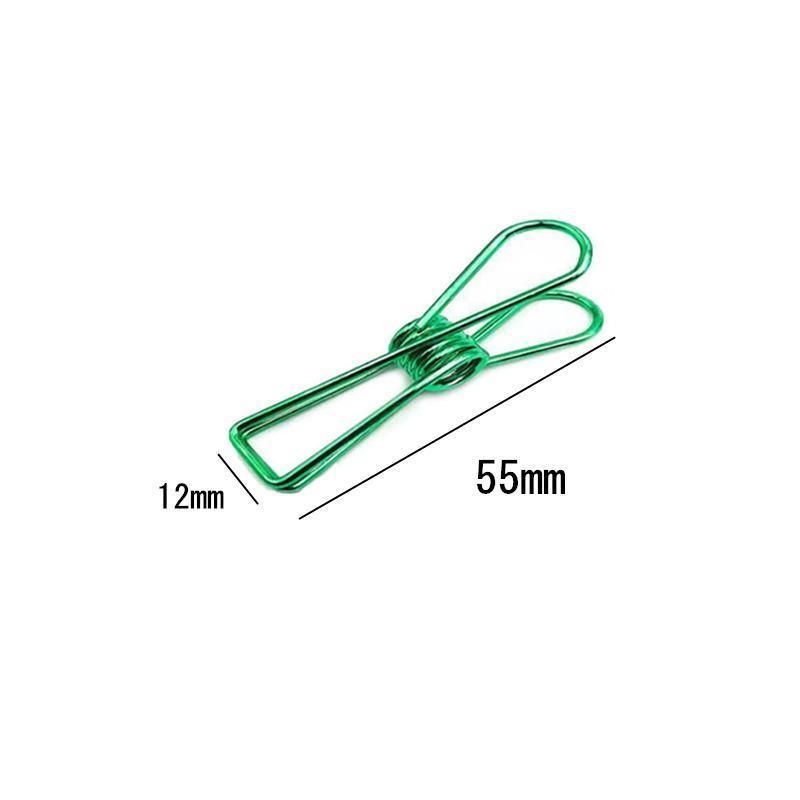10X Spring Paperclips Metal Wire Hollow Out Clips 55mm Mini Binder Paper Clip - Purple โ image 5