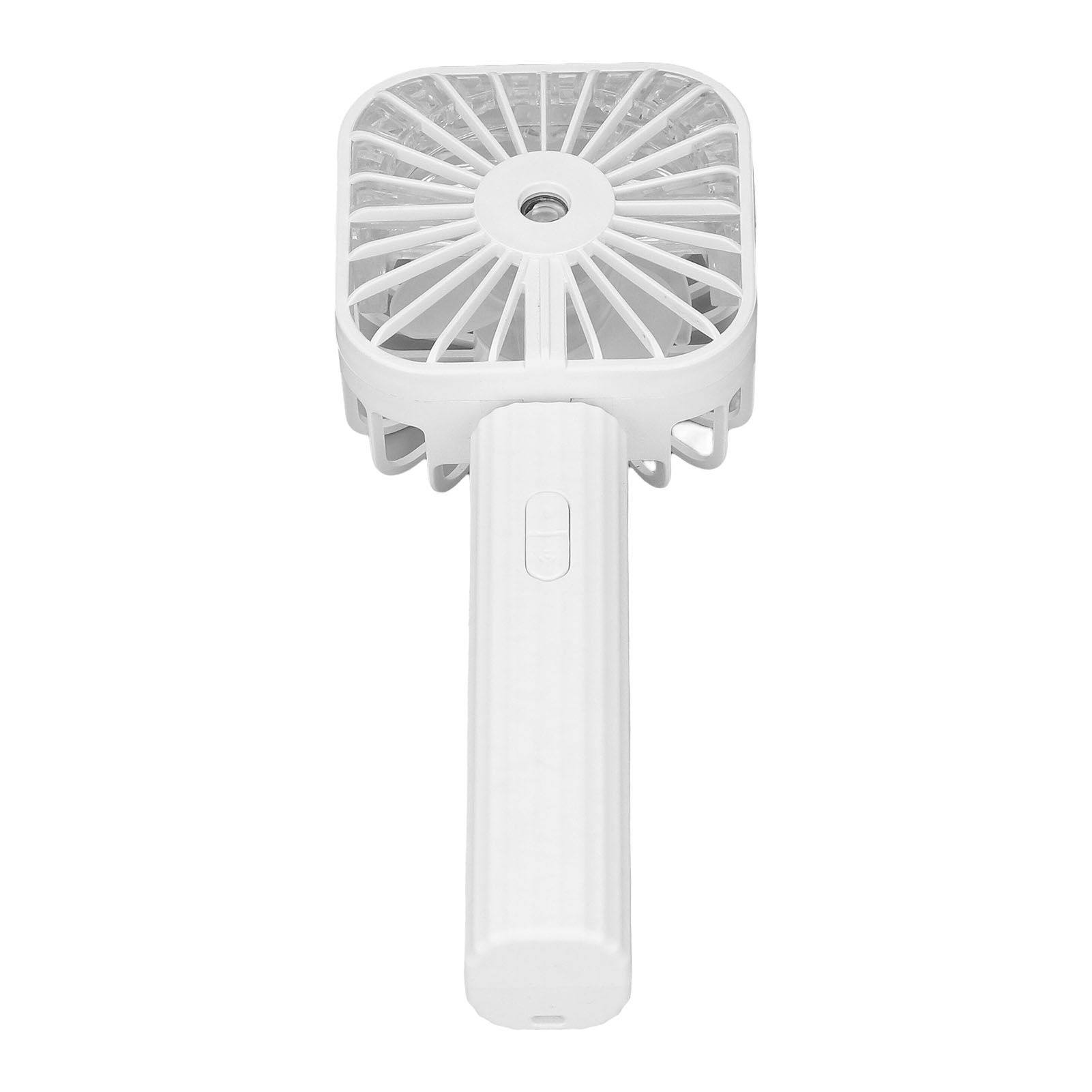 Hand Held Misting Fan Portable Battery Operated USB Rechargeable Quiet Spray Cooling Fan for Travel Outdoors White โ image 6