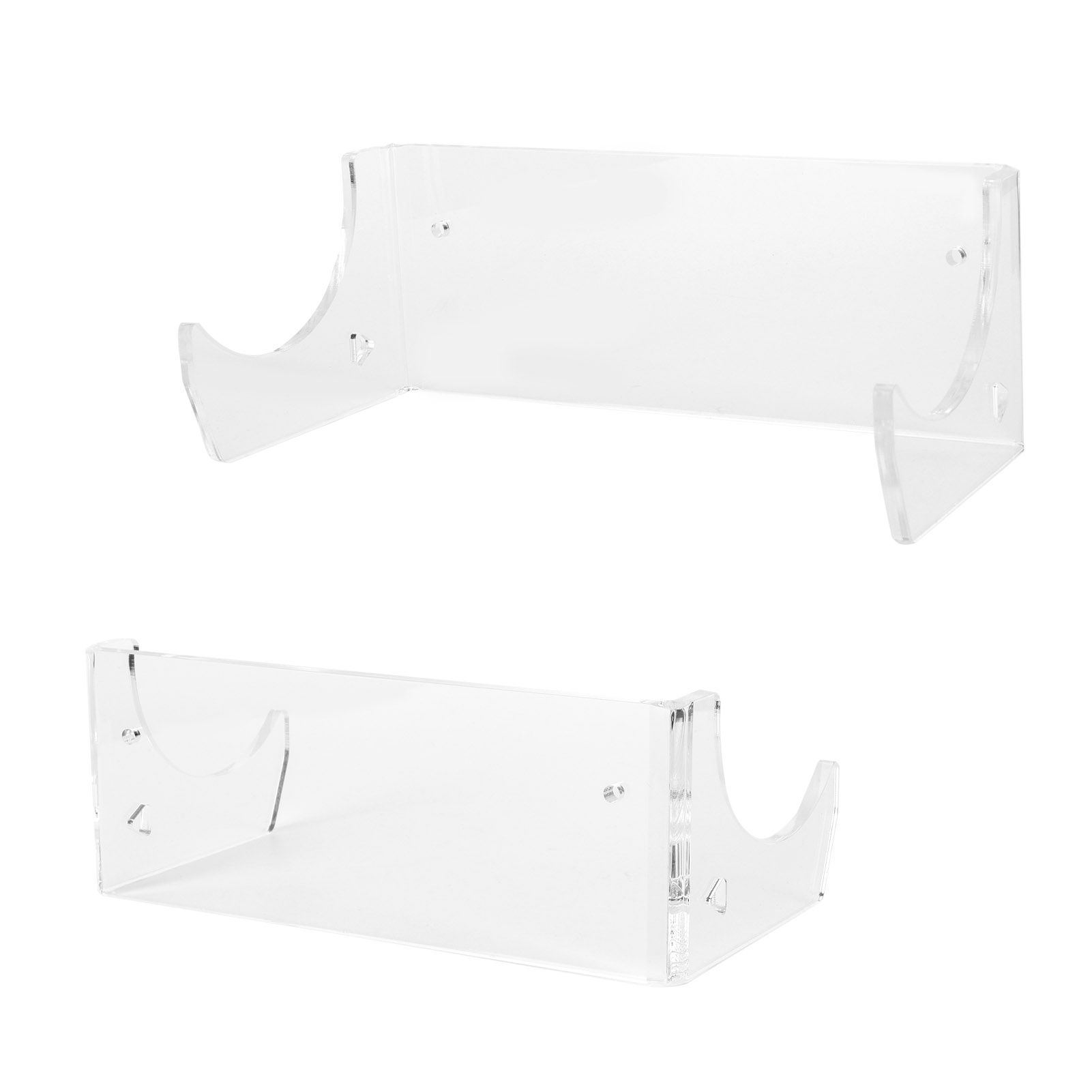2Pcs Wall Shelf Skateboard Hanger Display Storage Rack Snowboard Organizer SuppliesTransparent — image 4