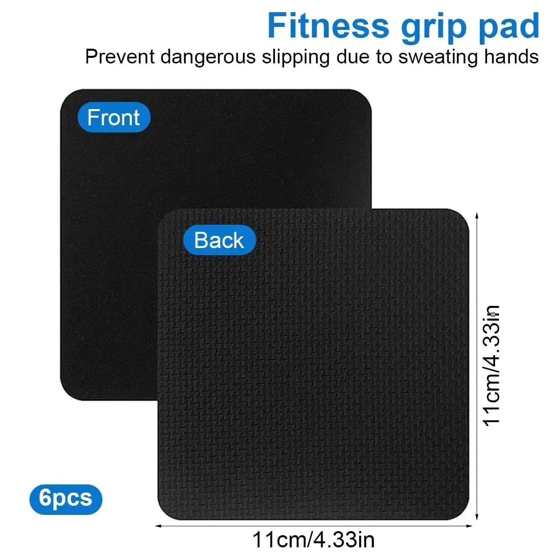 10Pcs Gym Workout Lifting Grips for Men & Women Pull up Weightlifting Hand Grips No Sweaty Hands - Black β image 5