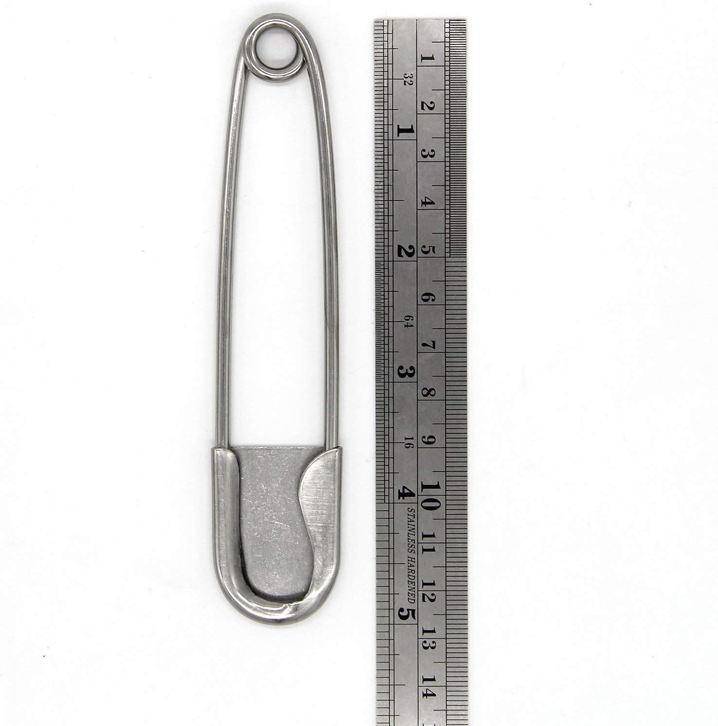 6 PCS Stainless Steel Safety Pins Large โ image 2