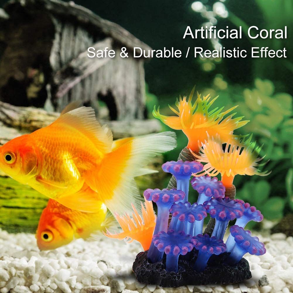 Artificial Coral Aquarium Fish Tank Simulation Silicone Plants Flower Plastic Soft Sea Anemone Landscape Decoration — image 3