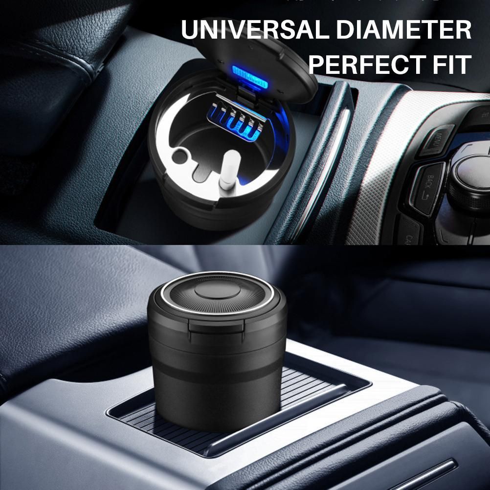 Car Ashtrays with Lid and LED Light Portable Ashtray for Car Mini Car Trash Can Waterproof for Outdoor Travel Home Use โ image 4