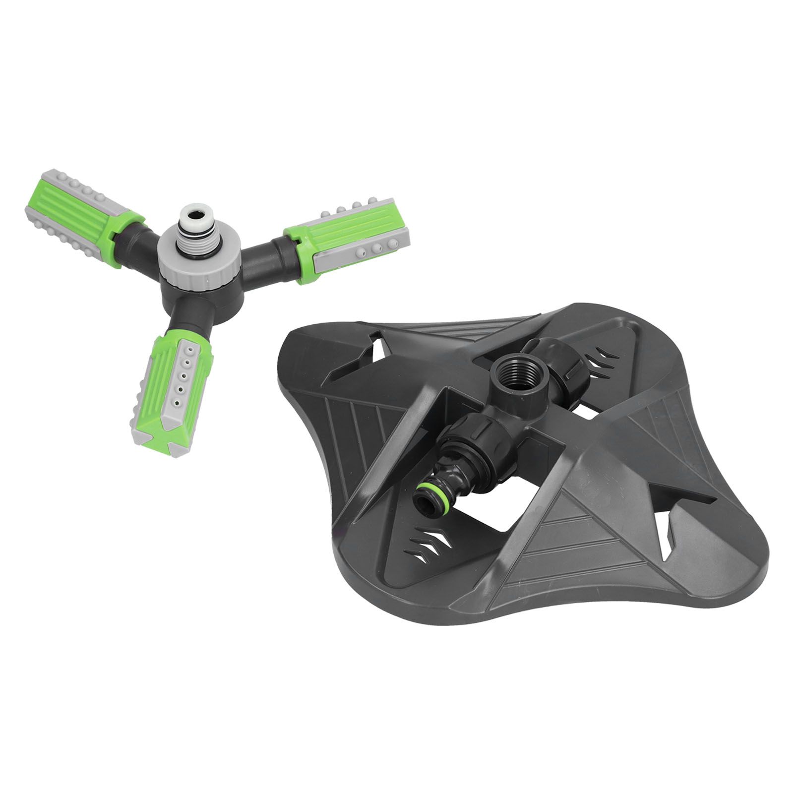 Lawn Water Sprinkler Automatic Flower Watering Device Three Prong Sprinkler for Garden Watering Gardening IrrigationGreen — image 5