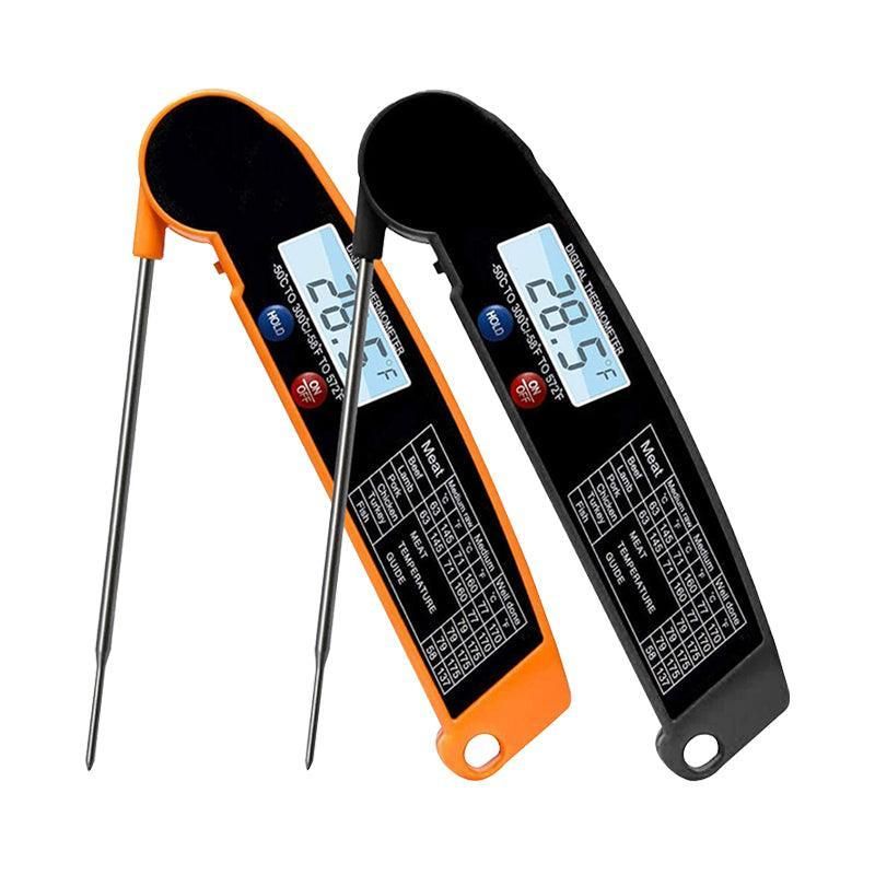 Foldable Digital Thermometer Probe Temperature Kitchen Cooking Food Bbq Meat Jam - Orange โ image 3