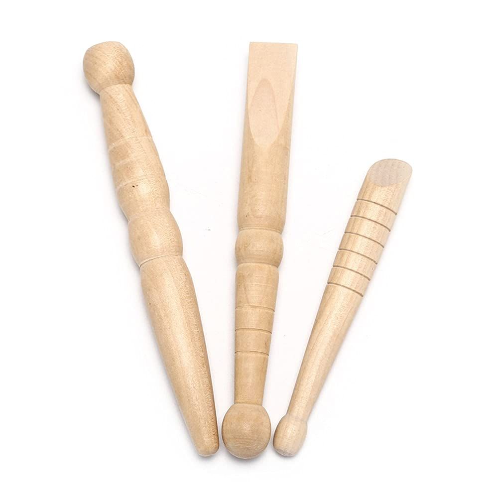 Massage Sticks, Set of 3 - Ideal for Pain Relief, Acupressure, Reflexology & More Wooden solid wood acupoint stick โ image 3