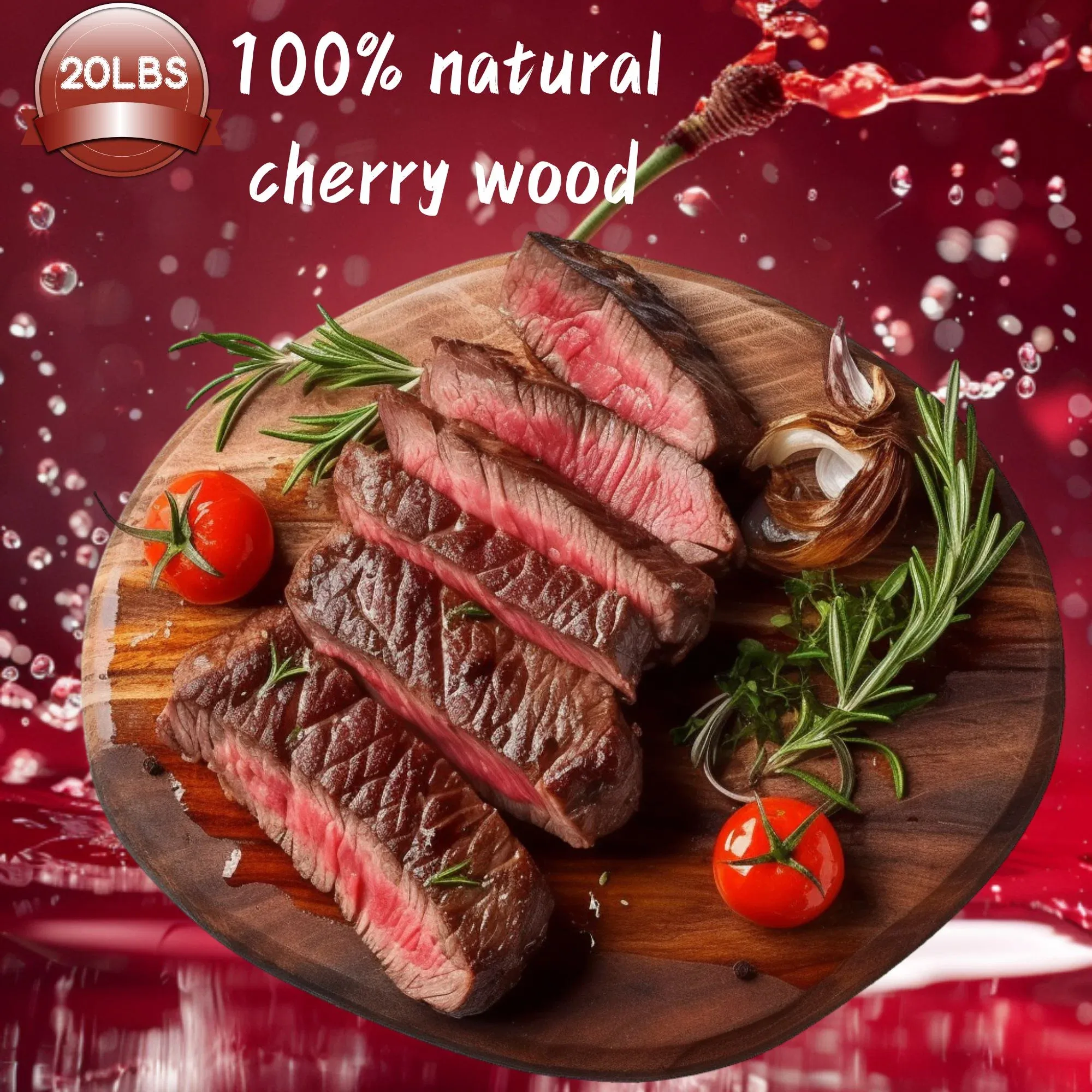 ASMOKE 100% Natural Cherry Wood BBQ Smoker Pellets (9kg / 20lbs) — image 5