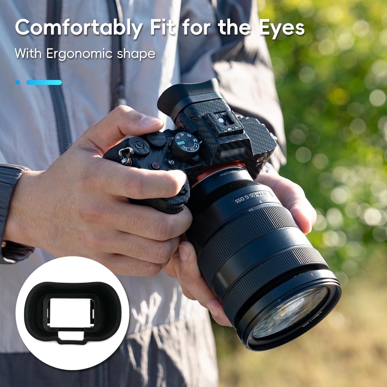 Extended Replace Sony FDA-EP19 Camera Eyecup Viewfinder for Sony A7R VI A7V | Soft Silicon,Camera Eye Cup Eyepiece,for Sony A7R VI A7RVI Alpha A7M5 A7 V A7V IV — image 5