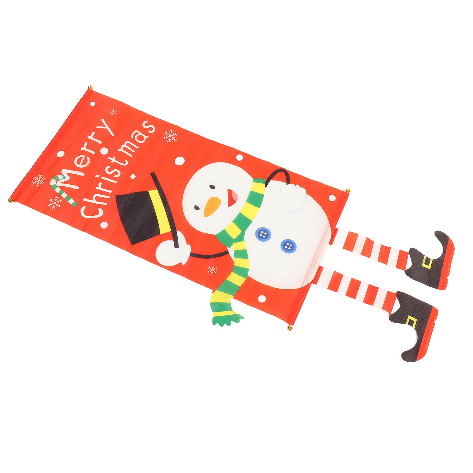 Christmas Snowman Hanging Flag Christmas Decorative Banner Landscape Wall Cloth Pendant โ image 6