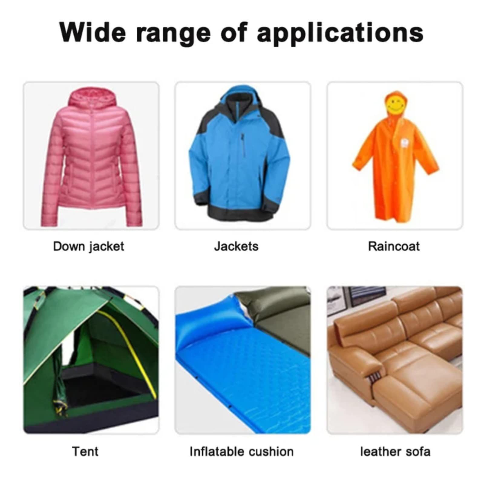 10pc Repair Patches Self Adhesive Vinyl Outdoor Camping Gear Repair Kit,Waterproof Fabric Repair Patches โ image 4