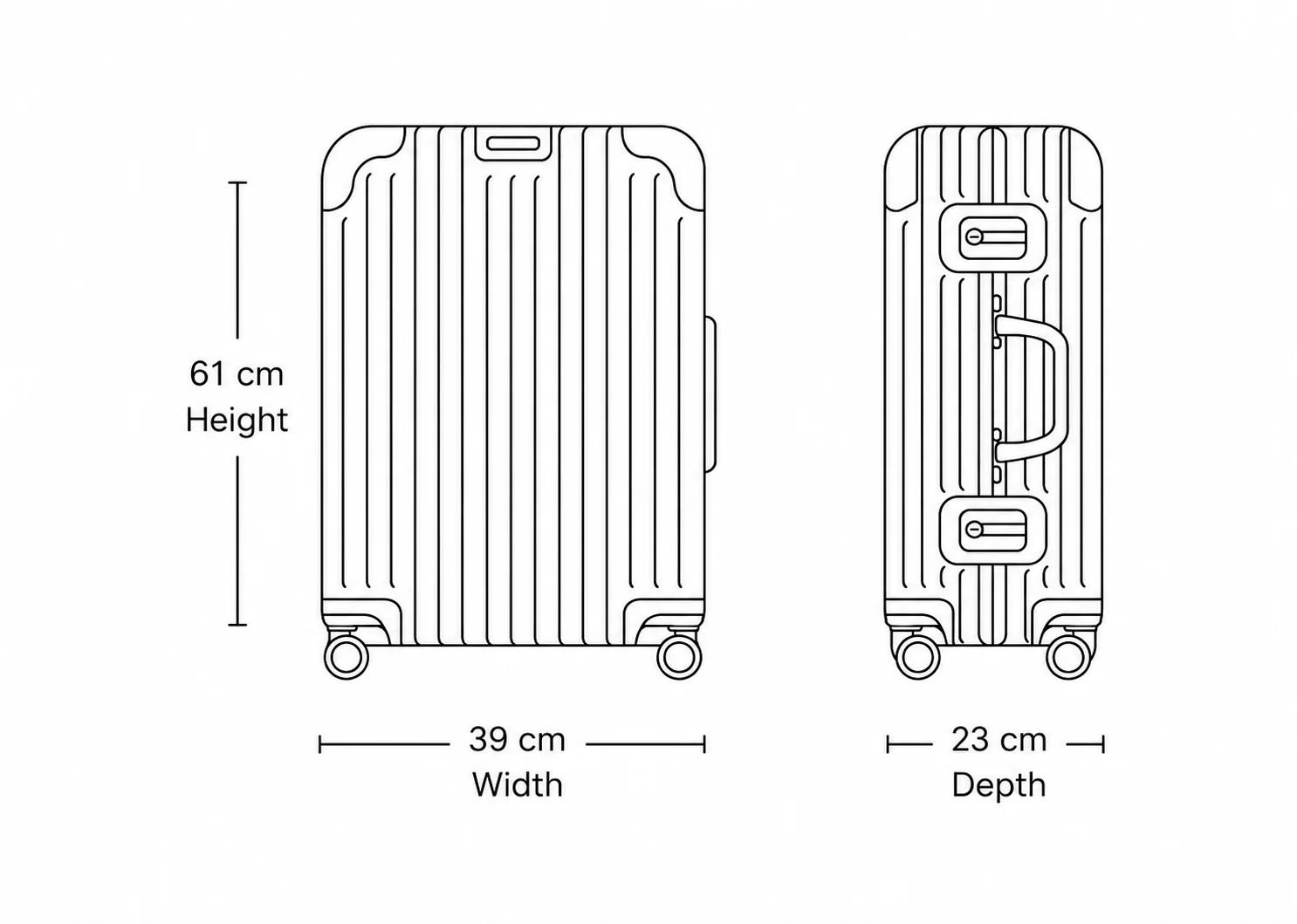 Flightmode Travel Suitcase Medium- Silver โ image 6