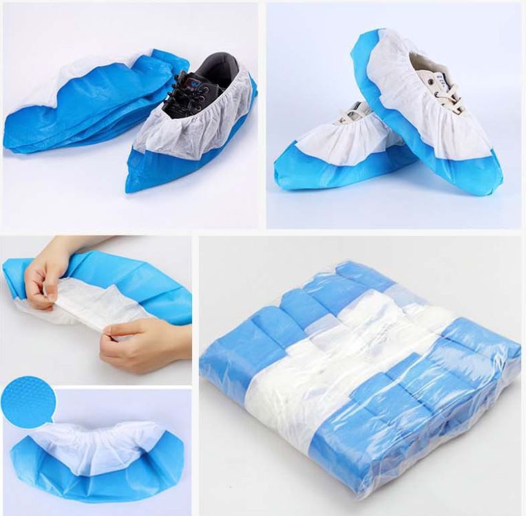 Disposable Non Slip Boot & Shoe Covers - Pack of 50 - Waterproof Double Layer Bottom - Extra Thick, Durable-One Size Fits Most — image 2