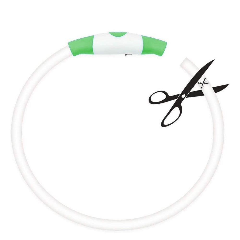 Light-Up Pet Dog Collars USB Rechargeable Pet Collar Adjustable Size Pet Collar Green - L — image 4
