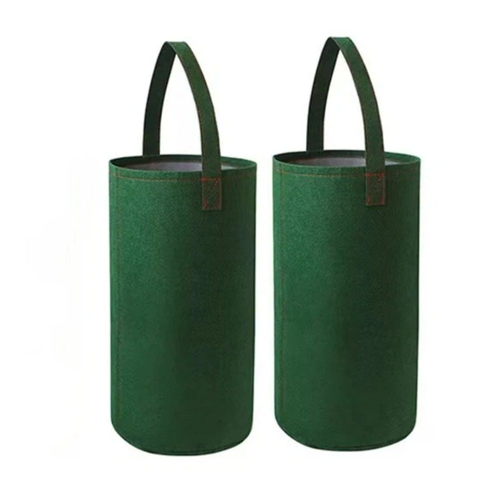 2 pack Hanging Aeration Planter for Hot Peppers, Strawberries and Herbs for Growing Strawberry, Tomato, Pepper,Cucumber,Herbs,Lettuce (only bags)