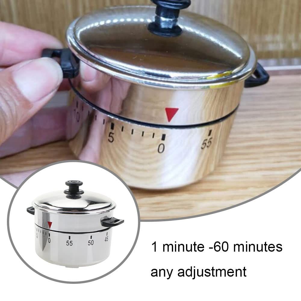Kitchen Timer Pressure Cooker Shape Time Manager 60 Minute Wind Up Mechanical Timer for Home Kitchen Cooking Baking — image 5