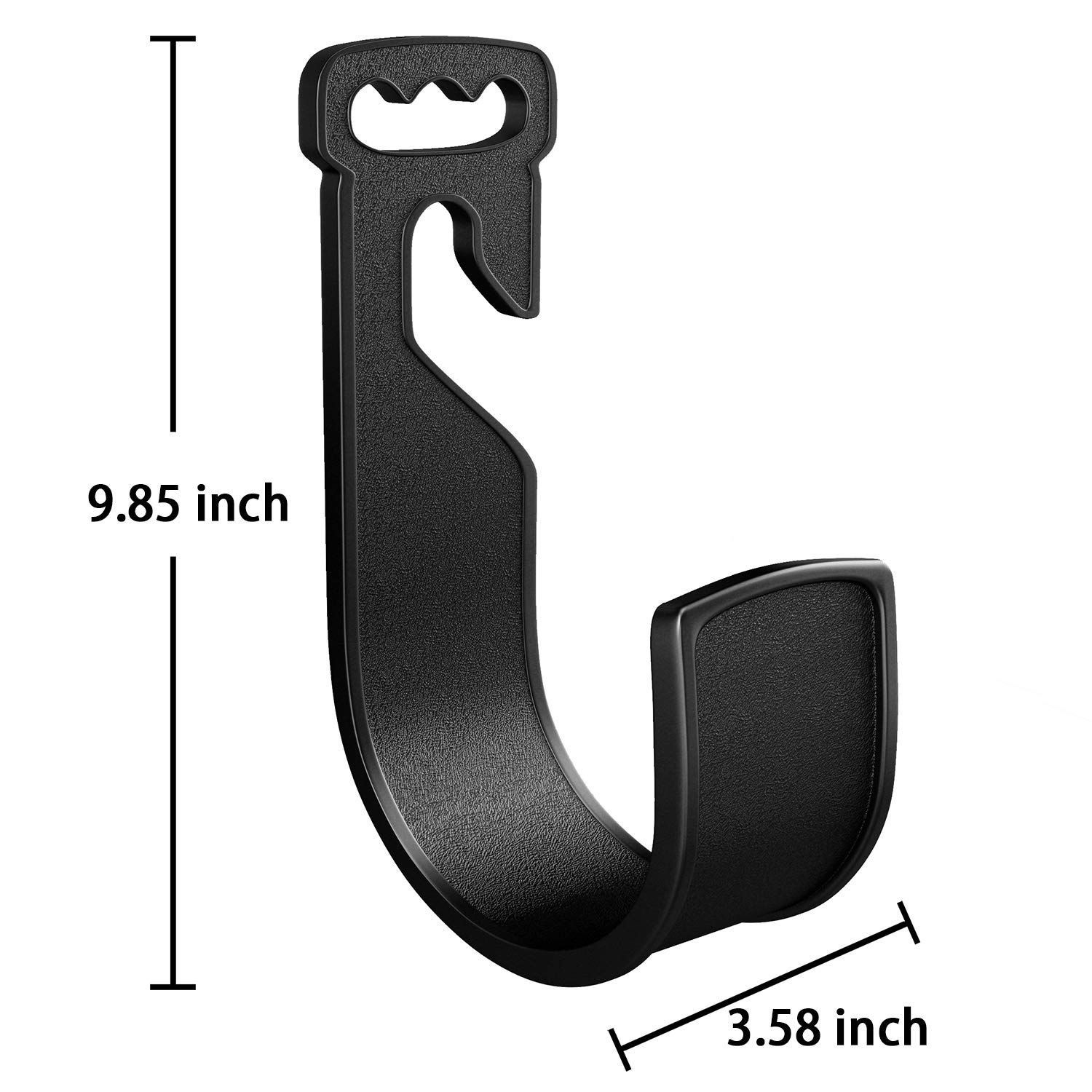 Garden Hose Hanger ABS Plastic Wall Mount Hose Holder Hook Fit to 25 50 75 100foot Expandable Hose (Black) โ image 5