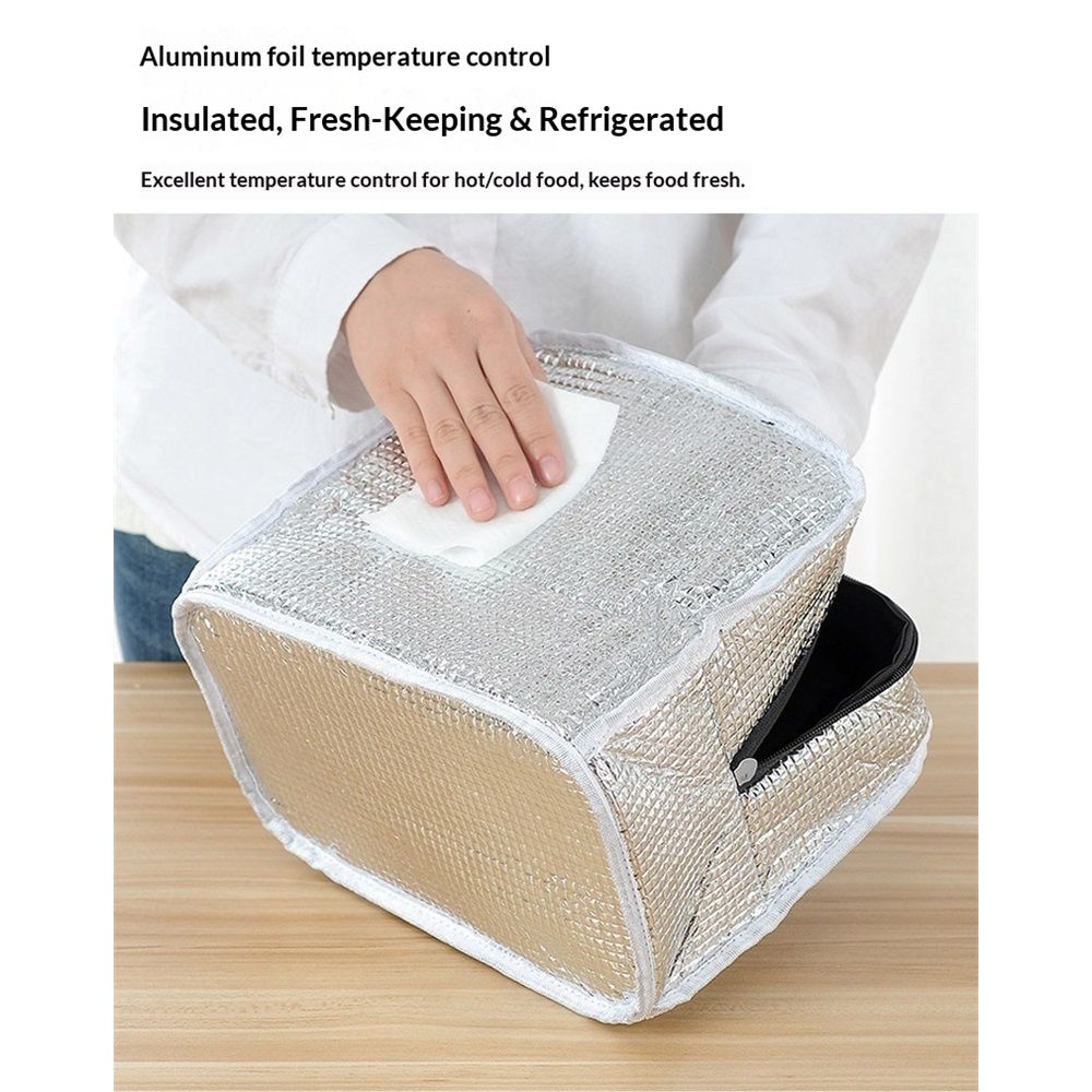 2 pack Lunch Box Lunch Bag for Women Men, Leakproof, Insulated Lunch Box Tote with Large Capacity, Lunch Container for Work/Office (white) — image 5