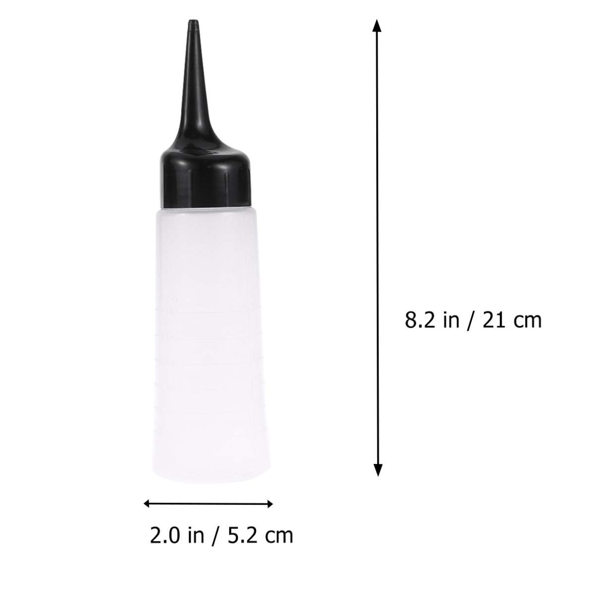 3pcs Applicator Bottles Hair Coloring Bottle Needle Tip Glue Bottle for Salon for easy squeeze and fill - Size S โ image 4