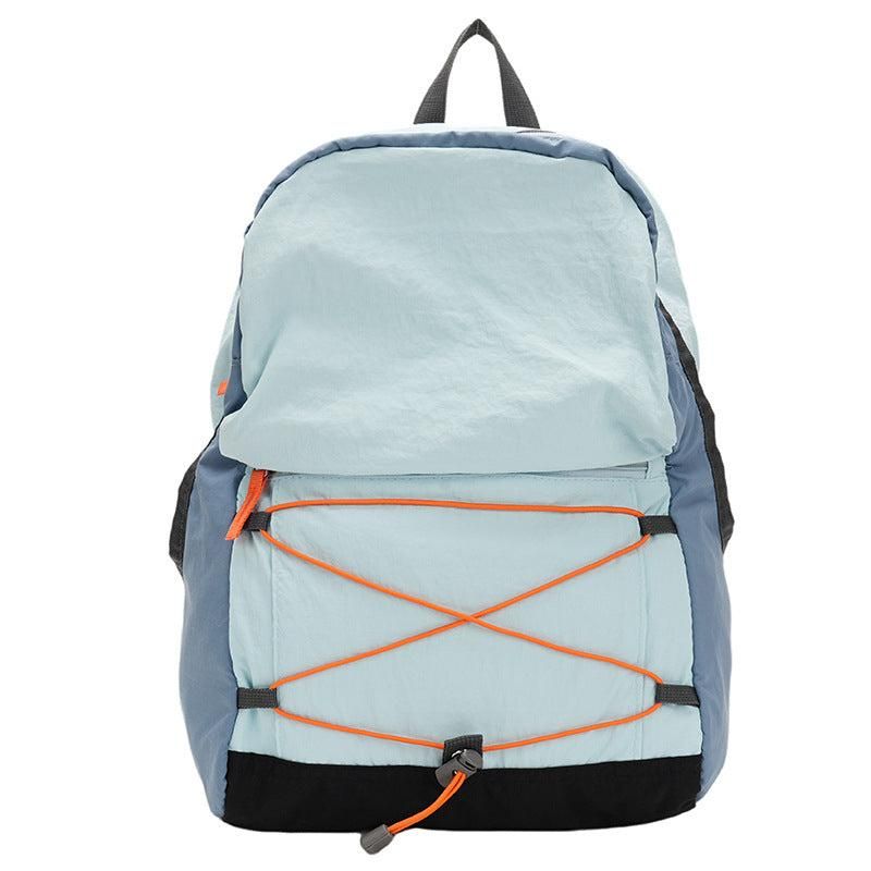 Blue Mini Lightweight Drawstring Backpack for Women - Small Casual Travel Daypack β image 3