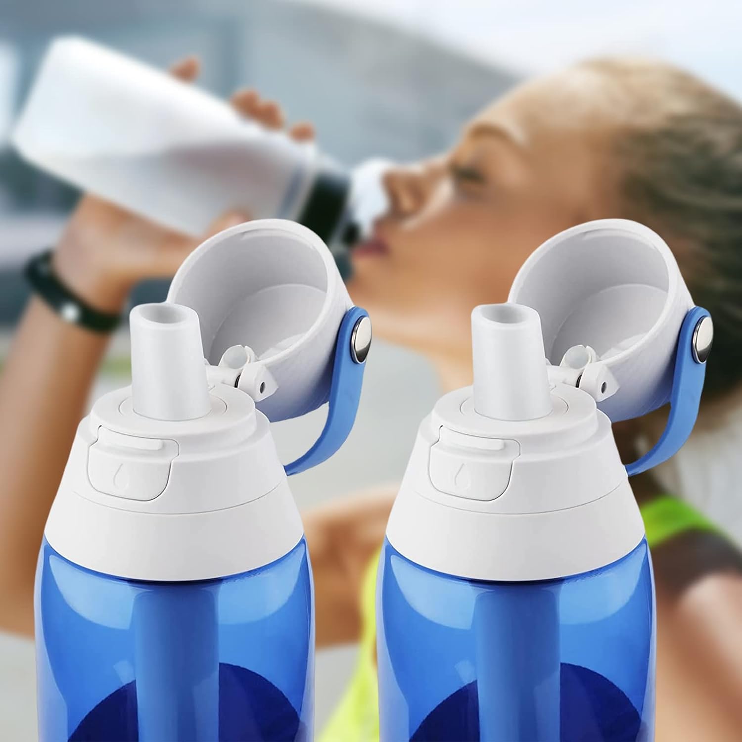 Bite Valve Replacement for Brita Water Bottle, 2 Pack, Silicone, BPA-Free, 1 Liter, Sports, Travel — image 6