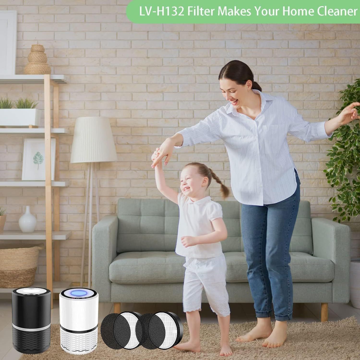 for LEVOIT LV-H132 Replacement Filters, Compatible with LV-H132 3-in-1 Nylon Pre-Filter, High-Efficiency Activated Carbon True Filters, Part LV-H132-RF, 4 Pack โ image 6